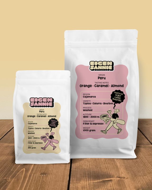 Uniek design // “Eigen Sannie", vraagt om een eigen design. We hebben met een opvallende kleur en ontwerp dit unieke design gemaakt voor verpakkingen en kaartjes. Het design vertelt het verhaal achter de koffiebonen, die Sanne van Koffiebar TREF zelf geselecteerd heeft, en zorgt voor een originele uitstraling. Wil jij nou ook een uniek design dat bij jou bedrijf/merk past? Laat het ons weten, we helpen je graag! 

#Reeuwijk #Bodegraven #BodegravenReeuwijk #Ontwerp #Drukkerij #GrafischVormgeving #UniekDesign #EigenStijl #Verpakking #DesignOpMaat #JouwMerk